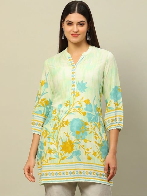 Rangriti Green Printed Top