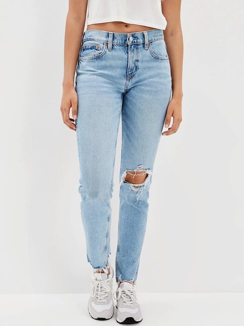 American Eagle Outfitters Blue Mid Rise Jeans-picture-41