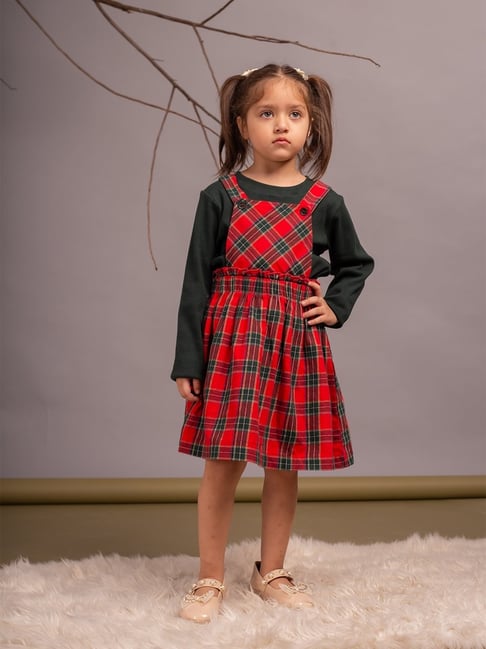 Budding Bees Boys Black Checks Sets