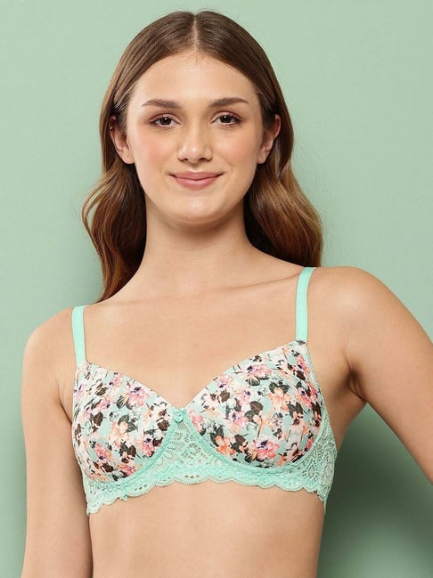 Leading Lady Sea Green Printed Bra-picture-41