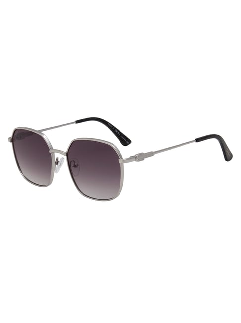 Ted Smith Grey Square Unisex Sunglasses