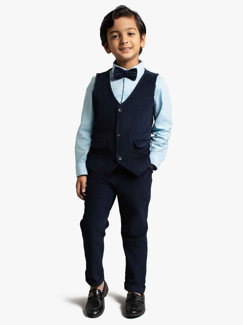 Ed-A-Mamma Boys Navy Corduroy Suit Set-picture-35