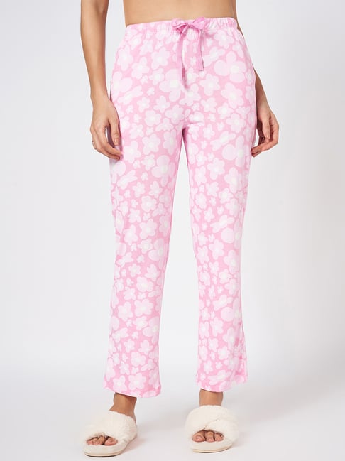 Dreamz By Pantaloons Purple Cotton Comfort Fit Print Casual Trousers-picture-36