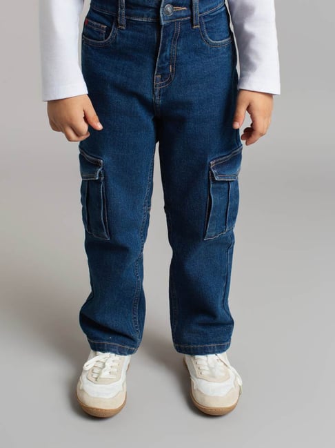 Ed-A-Mamma Boys Blue Denim Washed Jeans