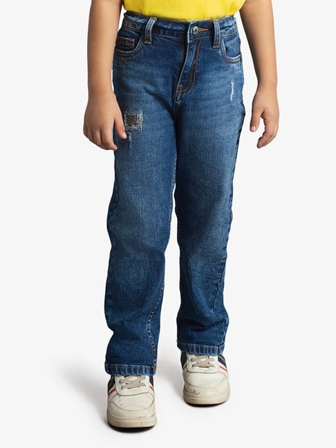 Ed-A-Mamma Boys Blue Denim Washed Jeans