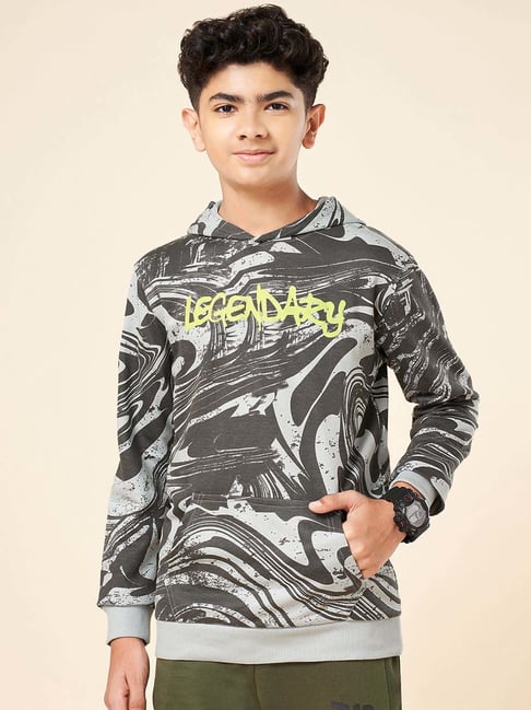 Coolsters by Pantaloons Boys Grey Violet Cotton Printed Full