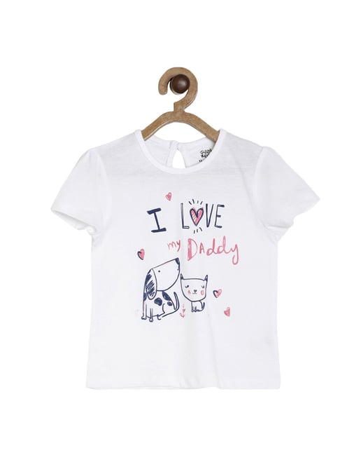 MINIKLUB Girls White Printed Top-image-42