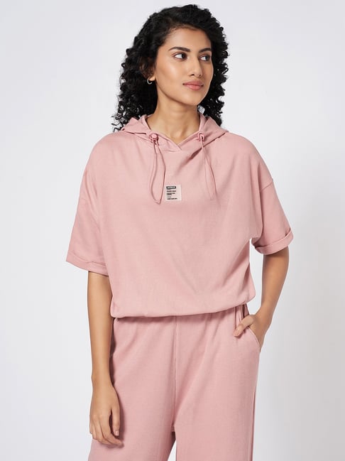 Ajile By Pantaloons Purple Cotton Loose Fit Tops And Tees-picture-33