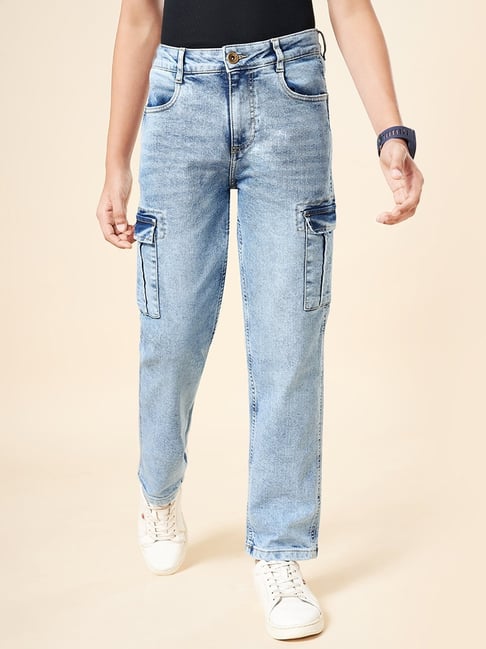 Coolsters by Pantaloons Boys Blue Cotton Solid Jeans-picture-13