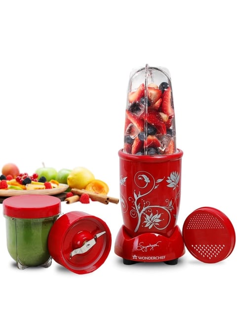 Wonderchef Nutri Juicer Mixer Grinder 500W with Stainless Steel Blades  (Purple, 500 ml)