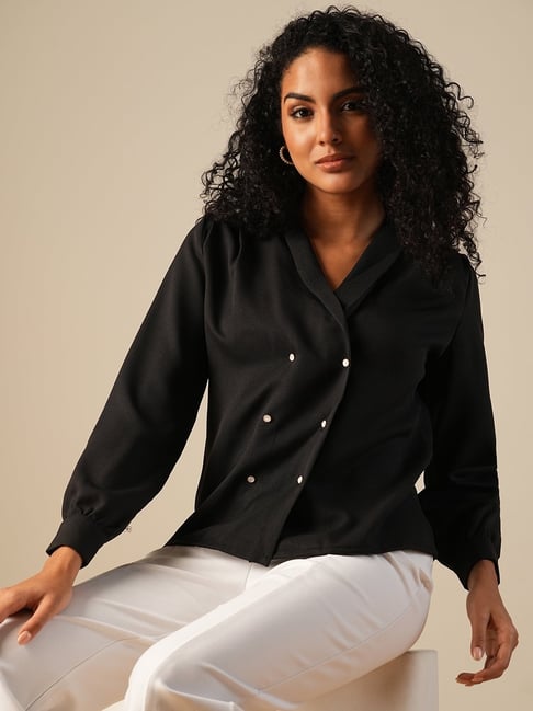 Globus Black Solid Shirt-picture-29