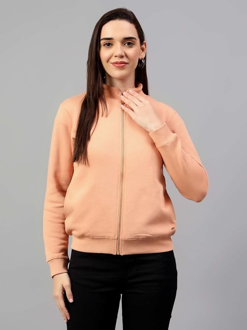 Cantabil Pink Regular Fit Sweatshirt