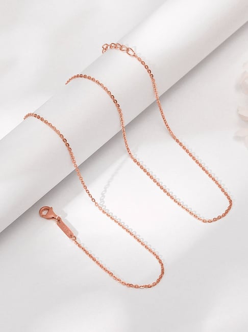 Buy GIVA 14K Yellow Gold Rose Gold Your Elegance Chain Online At