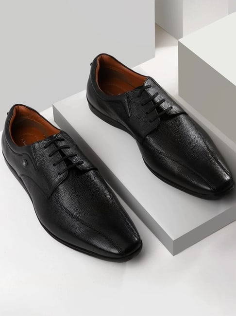 Louis Philippe Men's Black Derby Shoes-picture-38