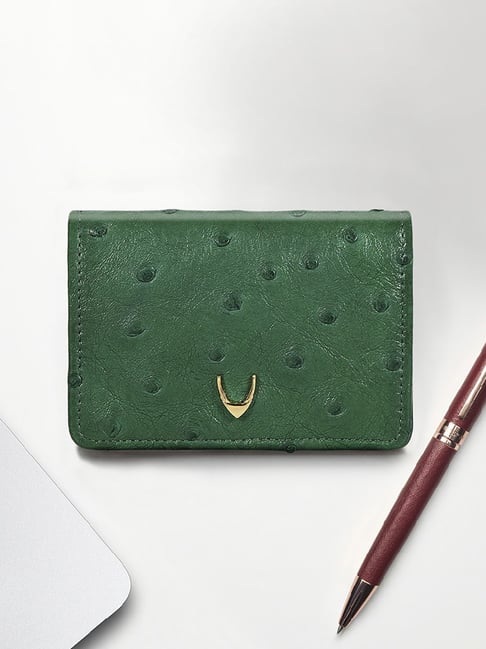 Hidesign Green Casual Leather Bi-Fold Wallet for Men
