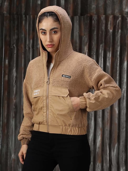 High Star Brown Relaxed Fit Hoodie