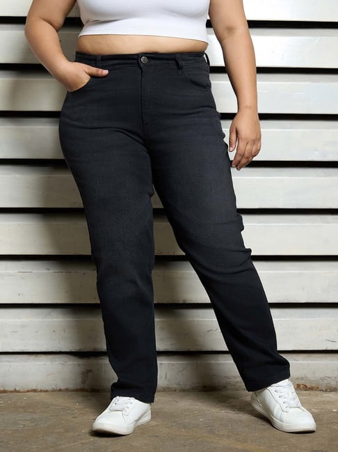 Highstar Plus Size Cotton Jeans High Star Plus Size Black Cotton