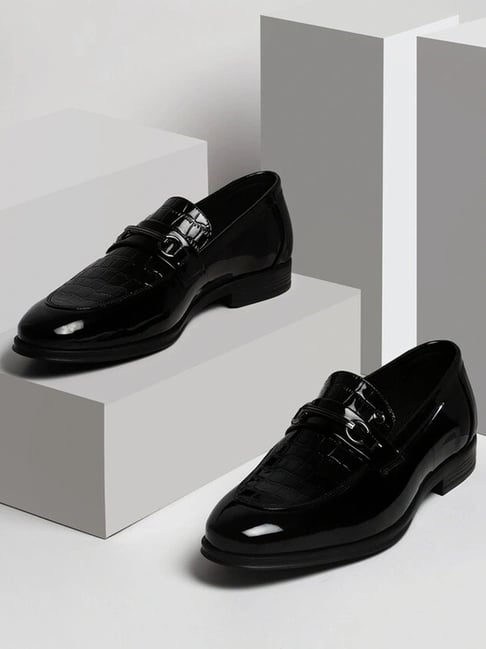 Buy Louis Philippe Men's Black Casual Loafers for Men at Best
