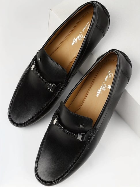 Louis Philippe Men's Black Casual Loafers-picture-18