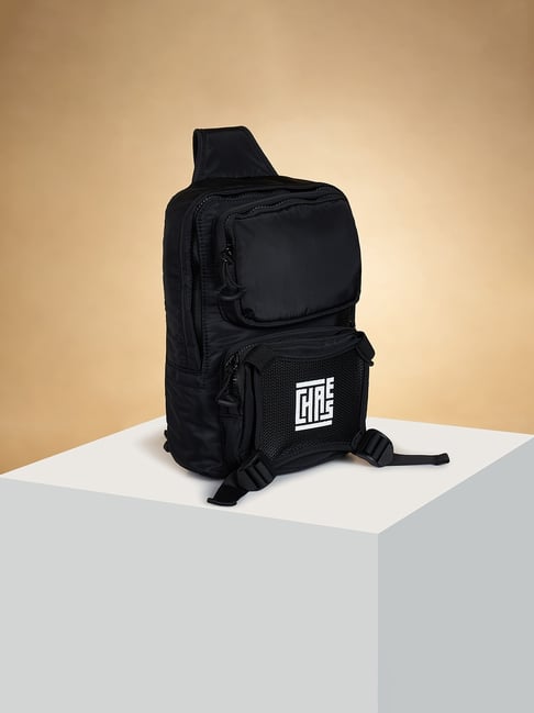 Ajile by Pantaloons Black Solid Medium Cross Body Bag