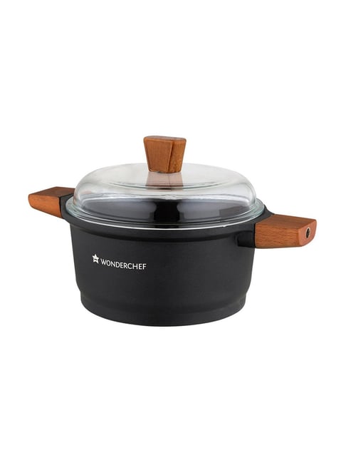 Wonderchef Black Caesar Aluminium Non Stick Casserole (24cm)