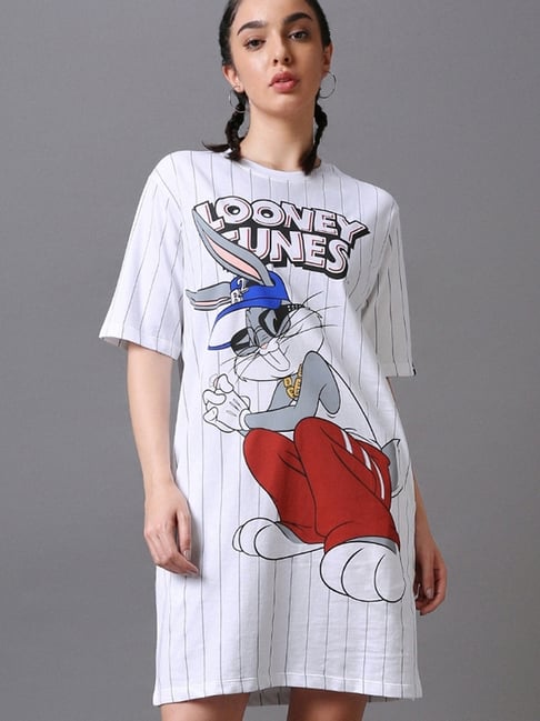 moschino oversized t shirt dress Moschino - Printed heavy cotton dress - Black
