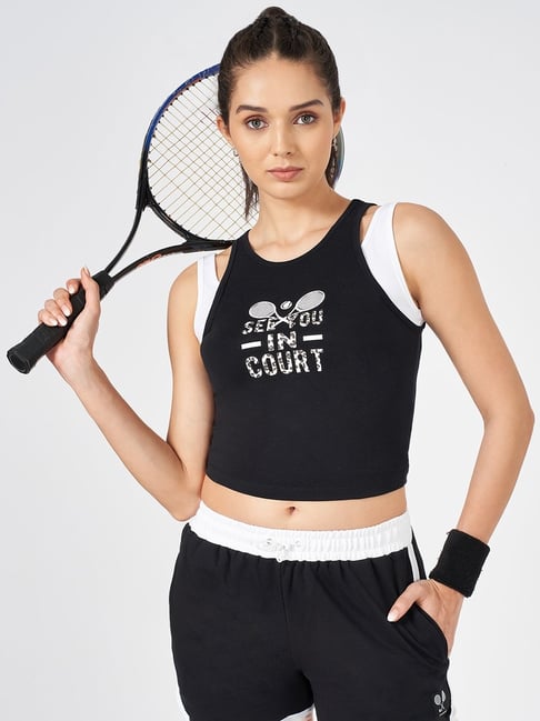 Ajile by Pantaloons Black Print Top-picture-55