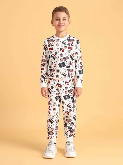 U.S. Polo Assn. Boys Multicolor Cotton Printed Trousers-picture-34