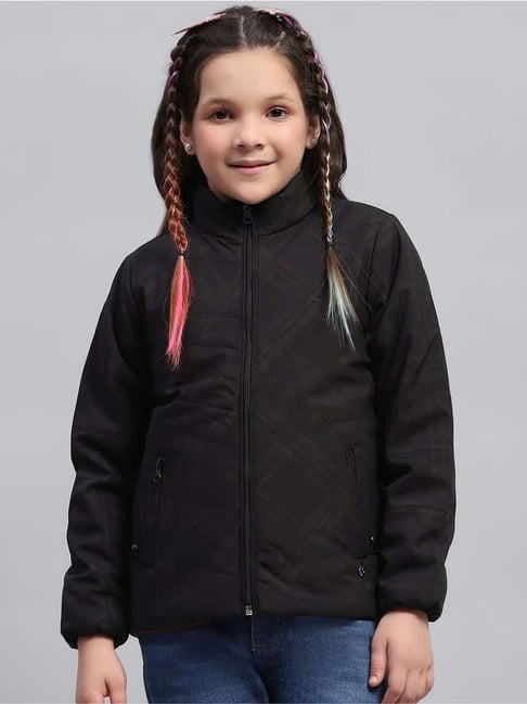 Monte Carlo Girls Black & Maroon Quilted Full Sleeves Reversible Jacket-picture-18