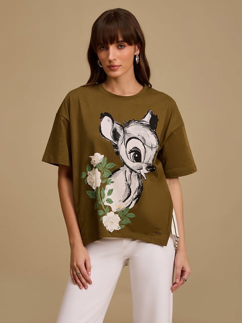 Kazo Green Printed Top