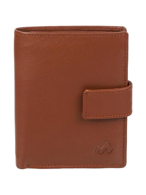 Metro Tan Solid Bi-Fold Wallet For Men-picture-30