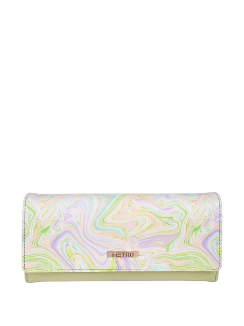 Metro Green Printed Wallet For Women-picture-33
