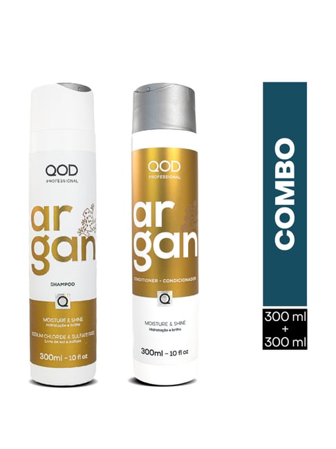 QOD Professional Argan Hair Shampoo & Conditioner Combo