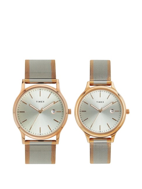 Timex TW00ZR513 Couple Analog Watch