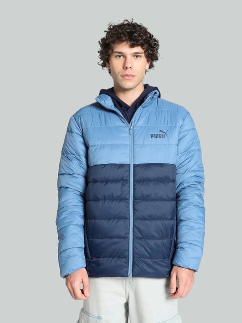 Puma Blue Relaxed Fit Quilted Sports Jacket