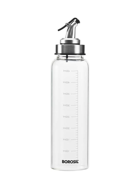 Borosil Transparent Glass Oil Dispenser - 500ml