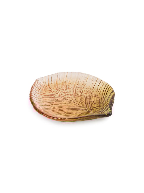Pure Home and Living Solid Brown Glass Small Decorative Platters-picture-35