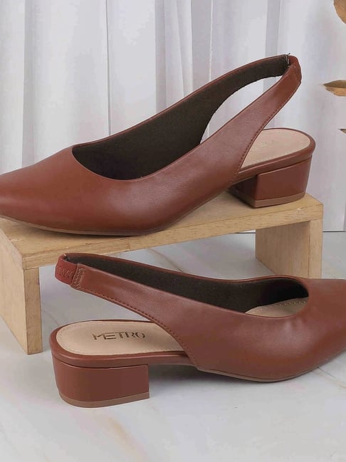 Metro Women's Tan Sling Back Sandals-picture-31