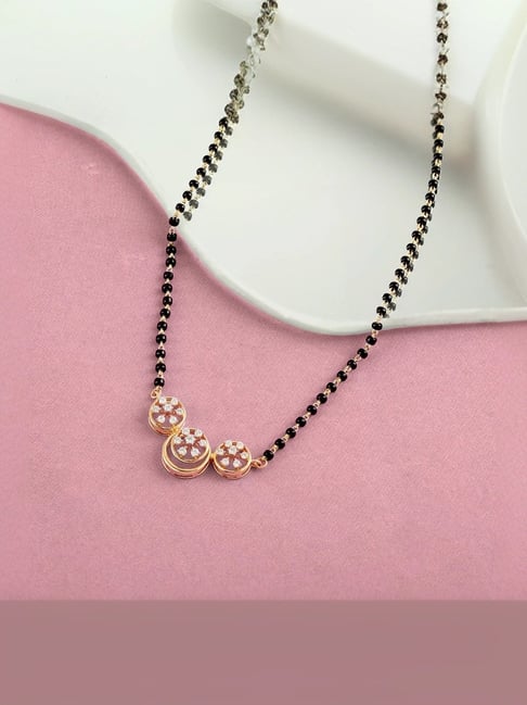 Mia by Tanishq Floral Luminance Gold and Diamond Mangalsutra