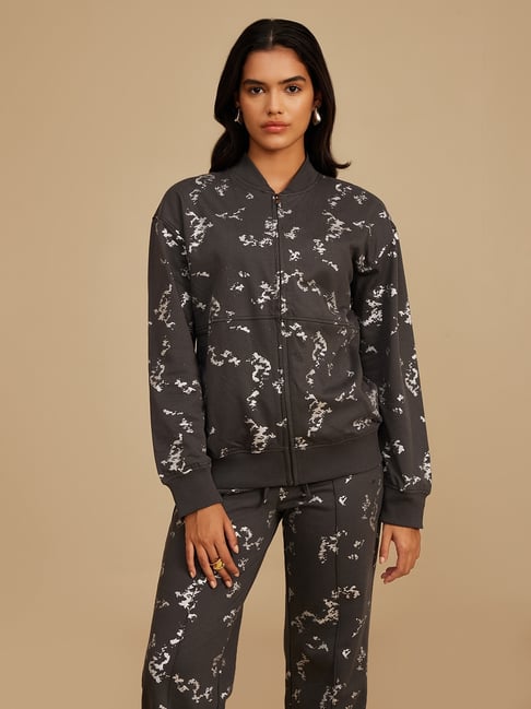 KAZO Grey Terry Printed Sweatshirt-picture-39