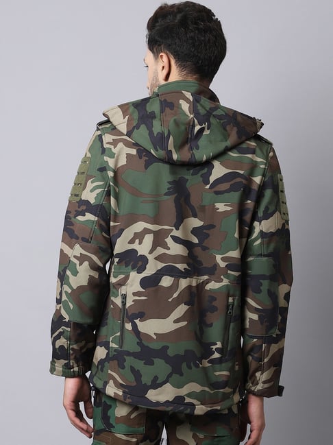 Buy Mountmiller Khaki Regular Fit Printed Jackets Online At Best