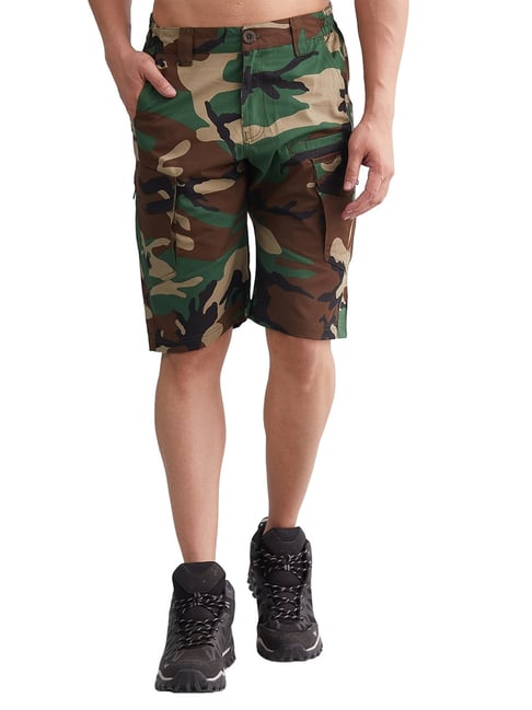 MOUNTMILLER Men's Comfortable Fit Mid Rise Explorer Ripstop Tactical Camouflage Shorts-picture-24