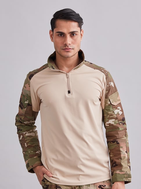 MOUNTMILLER Men's Camouflage Full Sleeve Ripstop Tactical Polo T-shirt-picture-23