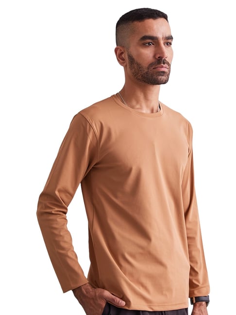 MOUNTMILLER Men's Solid Full Sleeve Ripstop Tactical T-shirt