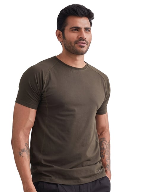 MOUNTMILLER Men's Solid Half Sleeve Og Tactical T-shirt-picture-26
