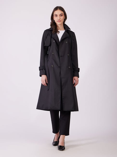 Ka na ta Harf Trench Coat Balck トレンチコート Ka na ta”Harf Trench Coat Balck” | Lapel online store