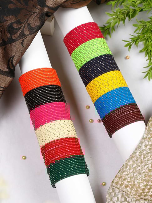 YouBella Multi Color Bangles Set Pack of 144