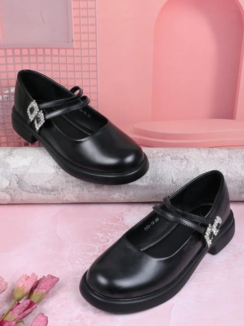 Jove Women's Black Mary Jane Shoes-picture-37