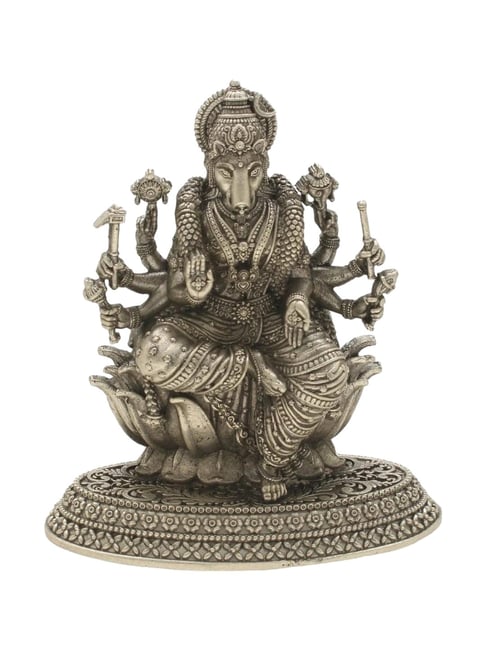 Sri Jagdamba Pearls 800 Silver Varahi Devi Idol - 50 gm-picture-16