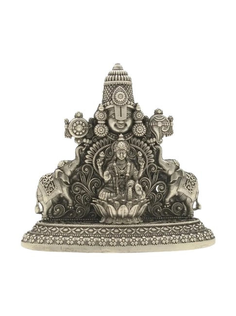 Sri Jagdamba Pearls 800 Silver Sri Balaji Laxmi Idol - 44 gm-picture-24
